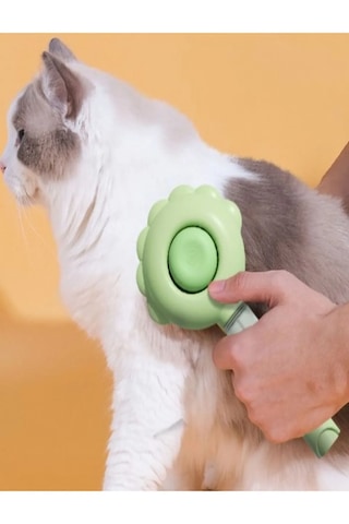 Tineke Basmalı Telli Su Sprey Hazneli Hayvan Kedi Köpek Fırçası