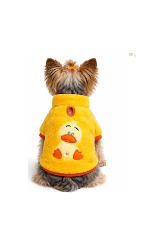 Gedyco Chici Canary Peluş Küçük Irk Köpek Sweatshirtü-21562