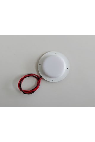 Su Geçirmez Mini Yuvarlak Marine Yat Tekne Karavan 12V DC (BEYAZ)