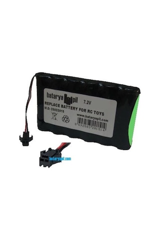Bataryapil 7.2V 1100Mah Siyah Soketli Oyuncak Araba Pili
