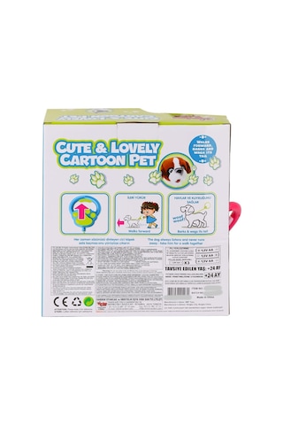 Pr66022-25 Yürüyen Tasmalı Peluş Köpek Çok Renkli