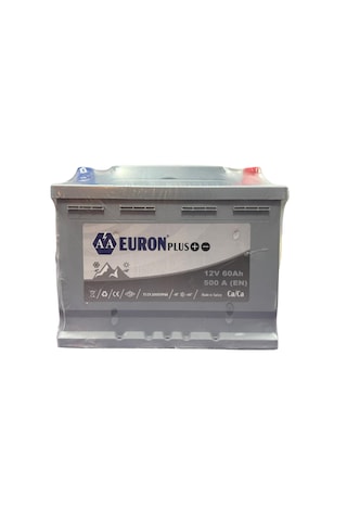 Montaj Dahil 12v 60 Amper Euron Akü 500a Yerinde Değişim  Servis 60 Ah Iade Edecegim-