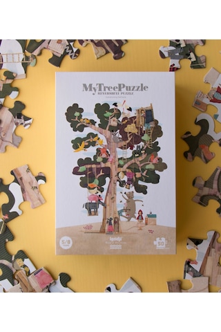 Londji My Tree Çift Taraflı Puzzle Canlı Renkler