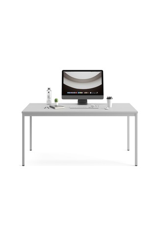 Çok Amaçlı 140x80x75h Cm Masa, Yemek Masası, Ofis Çalışma Masası, Bilgisayar Masası, Gri Gri