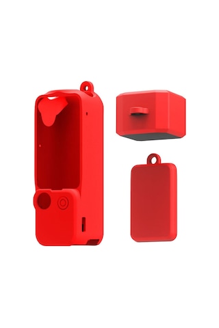 Cbtx Djı Osmo Pocket 3 Cep Kamera Silikon Kılıf Damla Koruma Kılıf Kapağı - Kırmızı