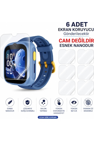 Tcl Movetime Mt48x 6 Adet Şeffaf Tam Kaplayan Ekran Koruyucusu Kırılmaz Nano