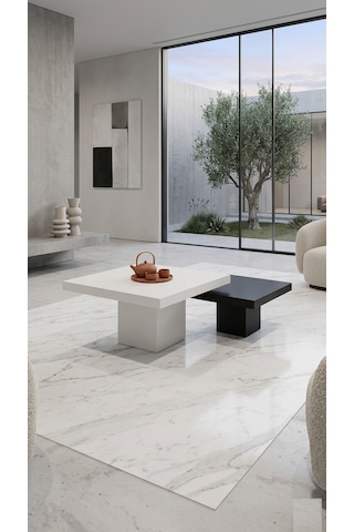 Most Marmoris %100 Mdf Orta Sehpa Set Evinize Teslim Aytaşı Siyah