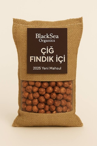 BlackSea Organics Çiğ Fındık İçi 2025 Yeni Mahsul Katkısız Doğal 1 KG