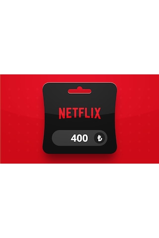 Netflix 400 Tl Dijital Hediye Kartı Gift Card