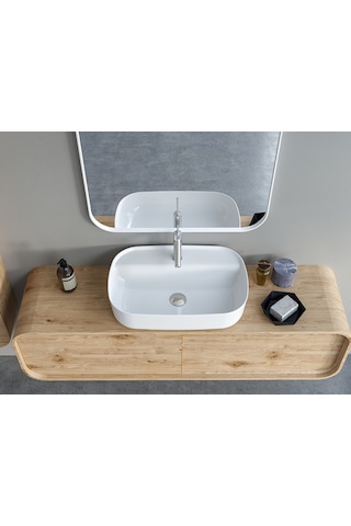 Cerastyle Turkuaz Aqua Tezgah Üstü Lavabo