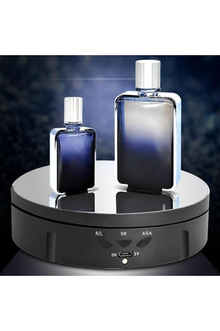 Homyl Takı Kek Için Elektronik 360 Derece Dönen Pikap Siyah Siyah