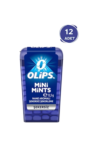 Olips Mini Mints Şekersiz Nane Aromalı Şekerleme 12 x 12.5 G