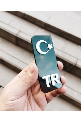 Plaka Tr Yazısı 3d Kabartma Siyah 2 Adet