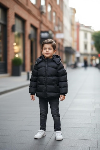 Benitto Kids Erkek Bebek Şişme Mont 51374 Siyah