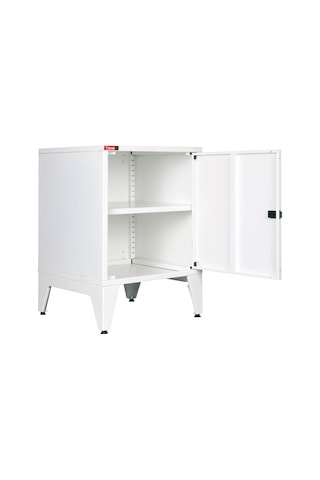 Lande - Ziglat 655 - Metal Dolap - Metal Kapılı - Mat Beyaz. Beyaz