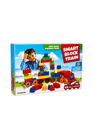 147 54 Yapı Bloklu Tren Çok Renkli