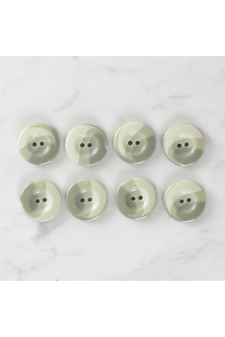 Loren Crafts 8'li Düğme Yeşil- 1127
