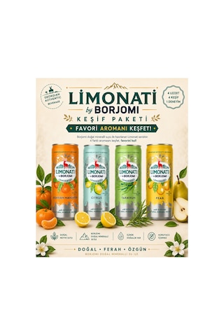 Limonati Keşif Paketi Teneke Kutu 330 Ml X 4