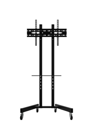 Alpin TV/Fuar Standı Bilgisayar Askı Aparatlı Metal Ayaklı Tekerlekli TV Sehpası/Ünitesi