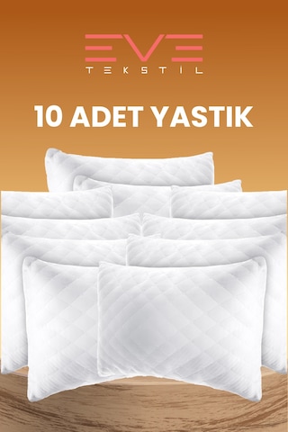 Eve Tekstil - 10 adet Diamond Kalite Kapitone Yastık