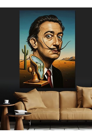 Ahşap Tablo Salvador Dali Ünlü Ressam Çocuk Odası Tabloları