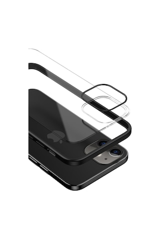 Apple Uyumlu iPhone Bikapak Elıt Shıne 12 Mini Full Kırmızı Kapak