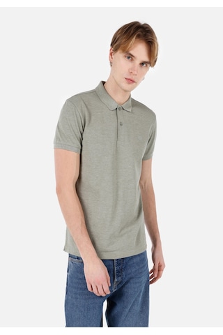Colin's Colins Classic Fit Polo Yaka Düz Erkek Kısa Kol Tişört Cltkttshm0766200 Q1.v2 Olm Olive Melange Yeşil