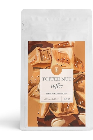 Mim And More Toffee Nut Coffee Aromalı Kahve Çekirdek Kahve 200 G