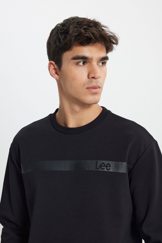 Lee Regular Fit Normal Kesim Bisiklet Yaka Siyah Sweatshirt L242499001 Siyah