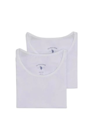 U.S. Polo Assn. U.s. Polo Kız Çocuk Basic Kalın Askılı Atlet 1673 Beyaz Beyaz