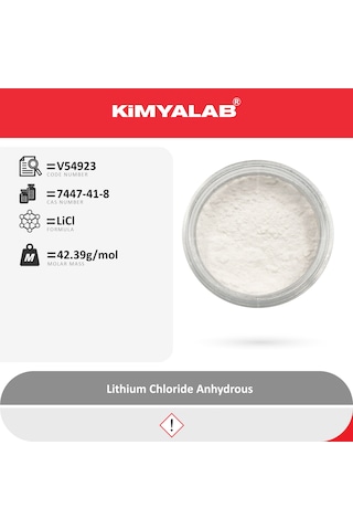 Kimyalab Lityum Klorür 50g - Lithium Chloride Anhydrous