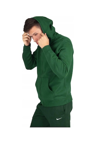Nike Sportswear Hoodie Full Zip Men's Kapüşonlu Yeşil Sweatshirt Yeşil