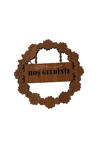 Kapı Süsü Numaralık Hoş Geldiniz Yazılı Dekoratif Ev Hediyesi