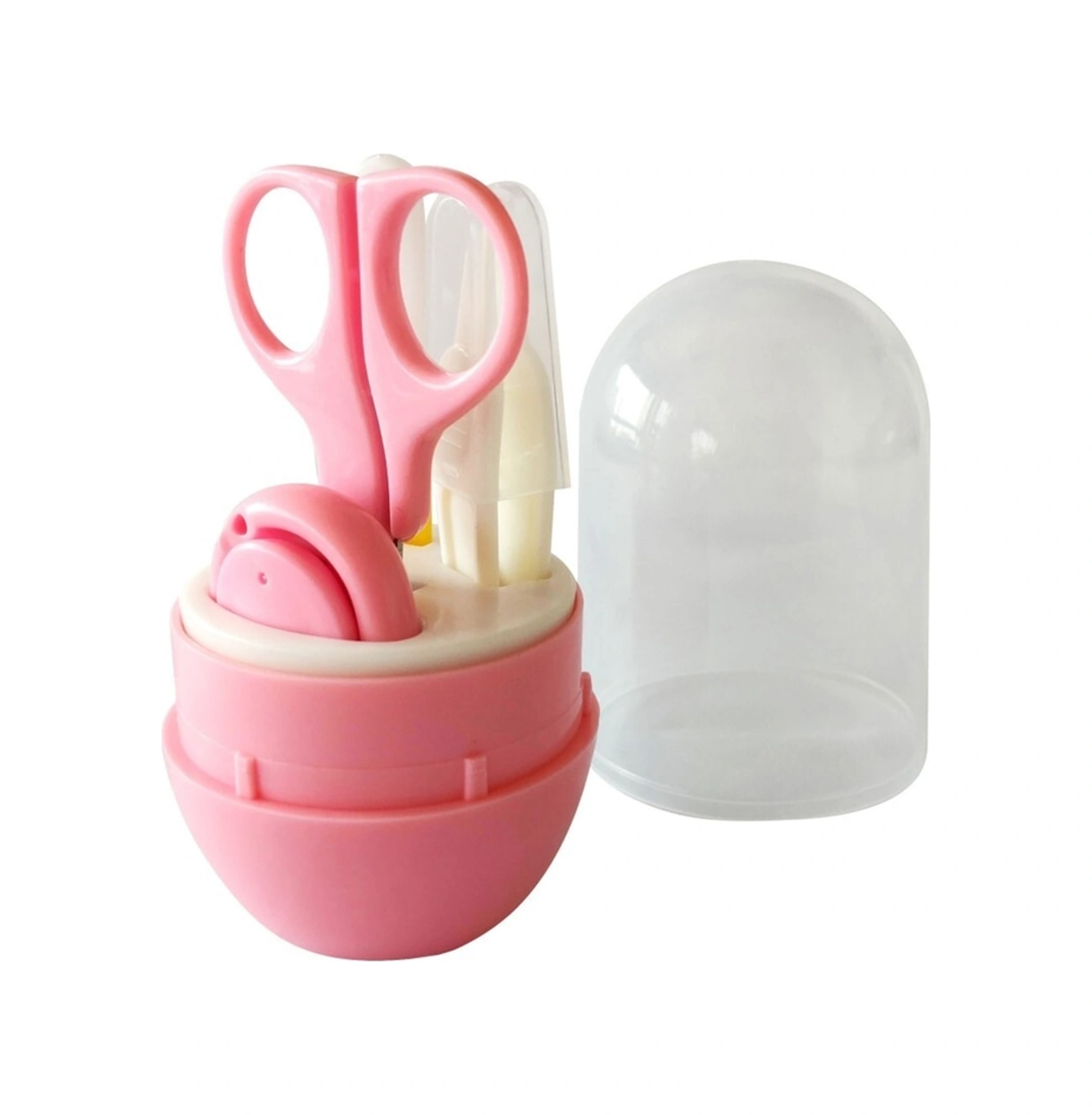 Bebek Bakım Seti Tırnak Makası Seti+banyo Termometresi Pembe