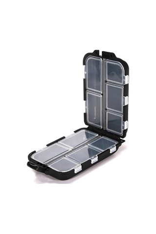 Siyah Hap Kutusu İlaç Organizatör Dağıtıcı Kutusu Kasa Seyahat Tablet Konteyner Tutucu