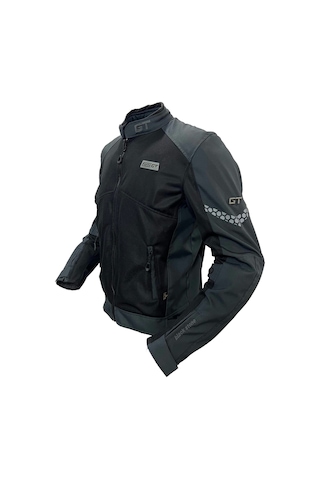 Forte Gt Black Stone Yazlık Motosiklet Mont Gri - Siyah