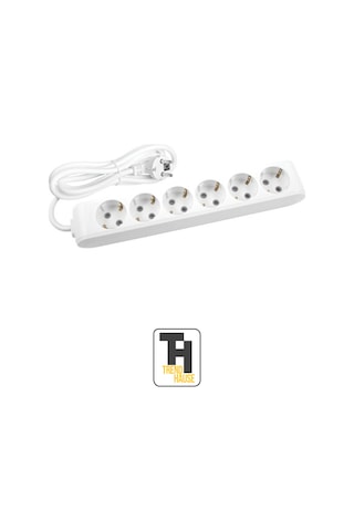 5 Metre 6'lı Grup Priz