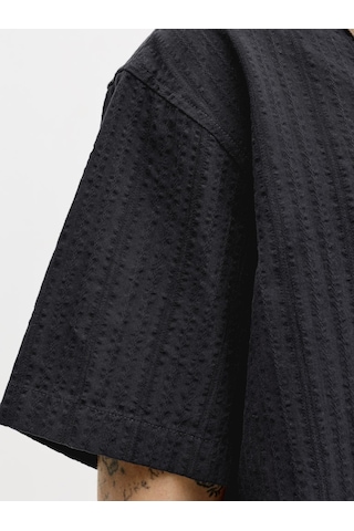 Jack & Jones Jack Jones Erkek Rahat Kesim Pamuklu Gömlek 12289457 Siyah