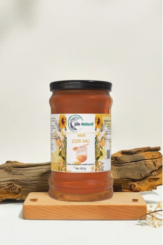 Çiçek Balı Cam Kavanoz 400 Gr - %100 Doğal Ham Çiçek Balı