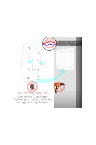 Padalink 110-230v 433mhz Kablosuz Anahtar Ve Alıcı Seti - Kendinden Enerji Üreten Uzaktan Kontrol, Rahatlıkla Aydınlatma Ve Cihazları Yönetin Beyaz