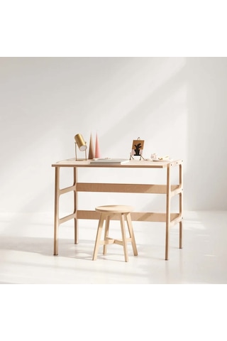 Woodesk Gordion Ahşap Çalışma Masası, Natural Renk Cpt4625-100