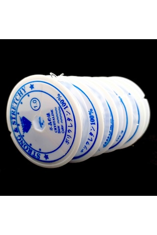 Lastikli Misina Ipi Tesbih ve Bileklik Yapımı Için Esnek Ip 5 Li Paket Çok Renkli