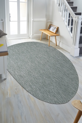 Konfor Halı Tema 9037 Yeşil Sisal Hasır İç Dış Mekan Kilim Dekoratif Bahçe Balkon Salon Halısı Yeşil