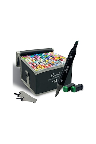 Hannah 168 Parça Çantalı Marker Seti
