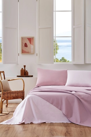 Özdilek Rf -colourist Rose Pudra- Çift Kişilik Pike Takımı Pembe