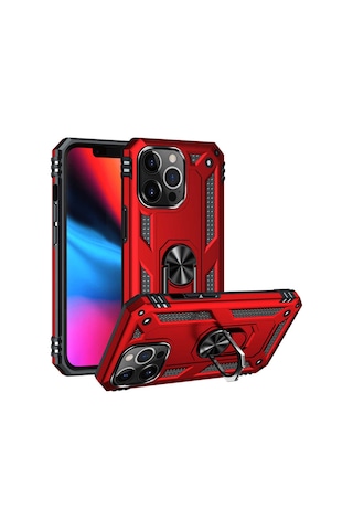 Apple Uyumlu iPhone 13 Pro Max Kılıf Zore Vega Kapak-Siyah