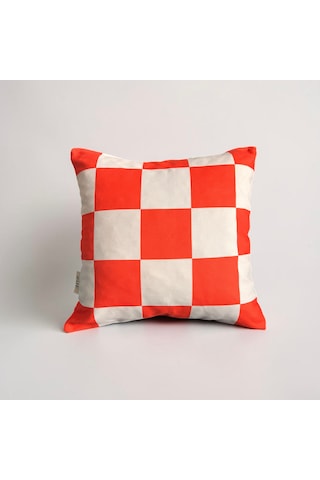 Renkli Modern Desenli Dekoratif Kırlent Kılıfı 45x45 Cm Çift Taraflı Çok Renkli