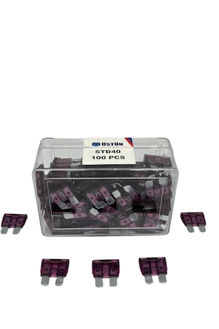 Standart Bıçak Sigorta 40 Amper 100 Adet Standart Boy Oto Sigorta