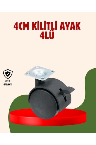 Znv Zenvia Mey İthalat 4 Cm Kilitli Döner Ayak 4 Adet Sehpa Ve Mobilya Ayağı Znv2025 Cmn 6446404