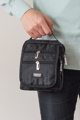 Çok Gözlü El Ve Omuz Askılı Siyah Çanta 2249 Siyah